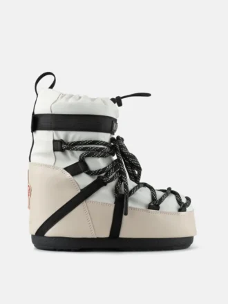 Białe botki Moon Boot X Moncler Grenoble Icon Low