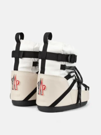 Białe botki Moon Boot X Moncler Grenoble Icon Low
