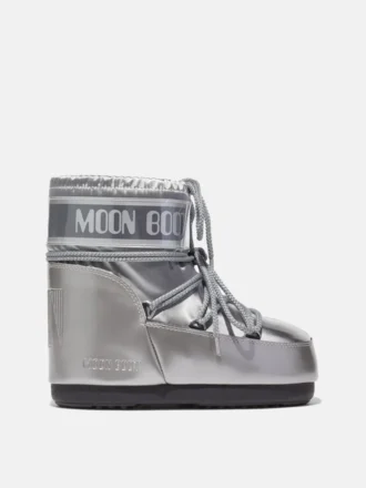 Botki Icon Low Glance Silver Satin