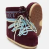 Botki Icon Low z zamszu w kolorze bordowym