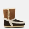 Brązowe buty Evx z naszywkami Brązowe buty Evx z naszywkami