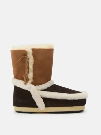 Brązowe buty Evx z naszywkami