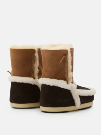 Brązowe buty Evx z naszywkami