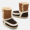 Brązowe buty Evx z naszywkami Brązowe buty Evx z naszywkami