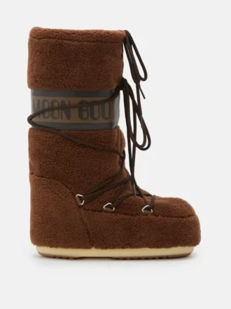 Brązowe buty z polaru Icon