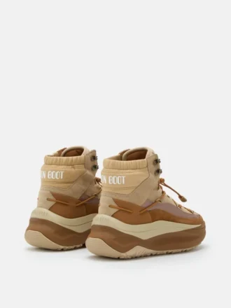 Brązowe Sneakersy Moon247 Xlace Mid
