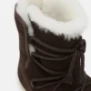 Buty Evx z ciemnobrązowego zamszu i owczej skóry Buty Evx z ciemnobrązowego zamszu i owczej skóry