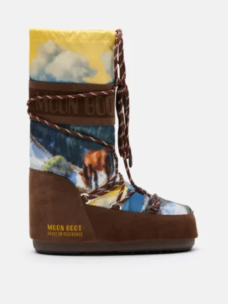 Buty Moon Boot X Guest in Residence Icon High Postcard w kolorze kakaowym