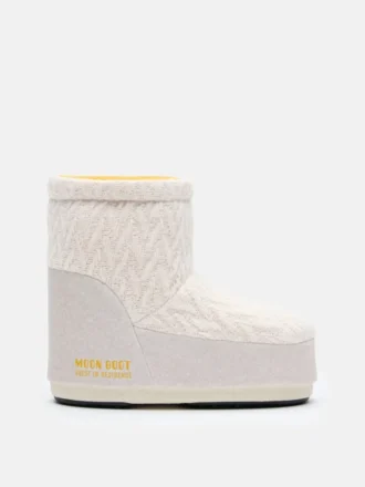 Buty Moon Boot X Guest in Residence Icon Low No Lace White Sand Knit