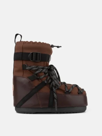 Buty Moon Boot X Moncler Grenoble Icon Low w kolorze mokka