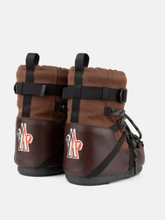 Buty Moon Boot X Moncler Grenoble Icon Low w kolorze mokka