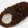 Ciemnobrązowe klapki Evx Curly Ciemnobrązowe klapki Evx Curly