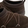 Ciemnobrązowe zamszowe Sneakersy Park Icon