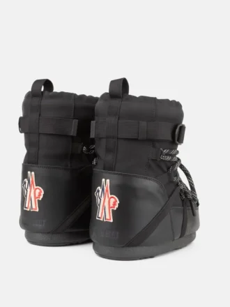 Czarne botki Moon Boot X Moncler Grenoble Icon Low