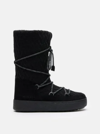 Czarne dzianinowe buty Moon Boot X Guest in Residence Ltrack Czarne dzianinowe buty Moon Boot X Guest in Residence Ltrack