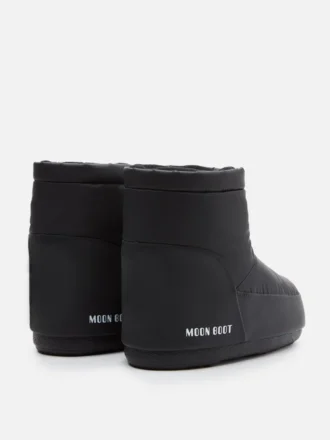 Czarne gumowe buty bez sznurowadeł