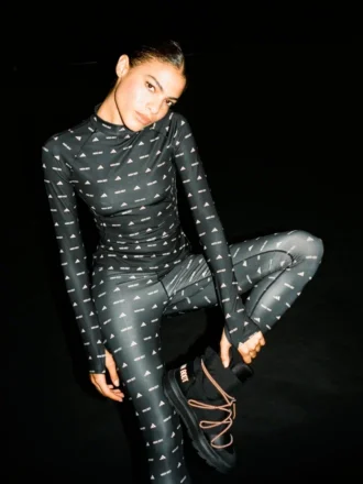 Czarne legginsy Adidas X Moon Boot