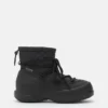 Czarne pikowane buty Mezzaluna Mid