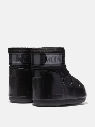 Czarne satynowe botki Icon Low Glance