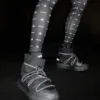 Czarne Sneakersy Adidas X Moon Boot Black Ace Mid-Top Czarne Sneakersy Adidas X Moon Boot Black Ace Mid-Top