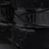 Kultowe czarne buty z sztucznego futra