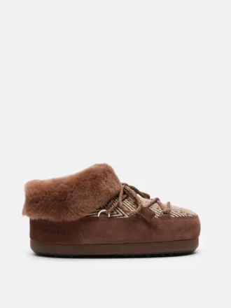 Moon Boot X Guest in Residence Evx Chalet Cocoa Faux Fur Mule