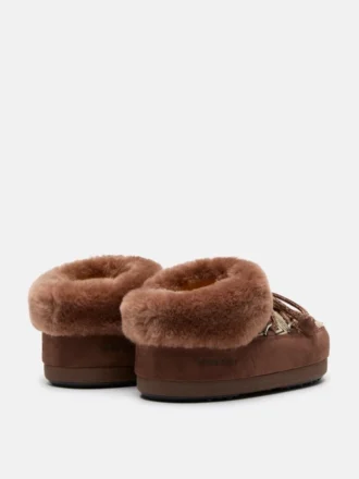 Moon Boot X Guest in Residence Evx Chalet Cocoa Faux Fur Mule