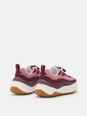 Moon247 Xlace – Sneakersy w kolorze bordowym i różowym