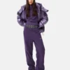 Spodnie dresowe Adidas X Moon Boot w kolorze śliwkowym Spodnie dresowe Adidas X Moon Boot w kolorze śliwkowym