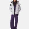 Srebrna kurtka puchowa Adidas X Moon Boot